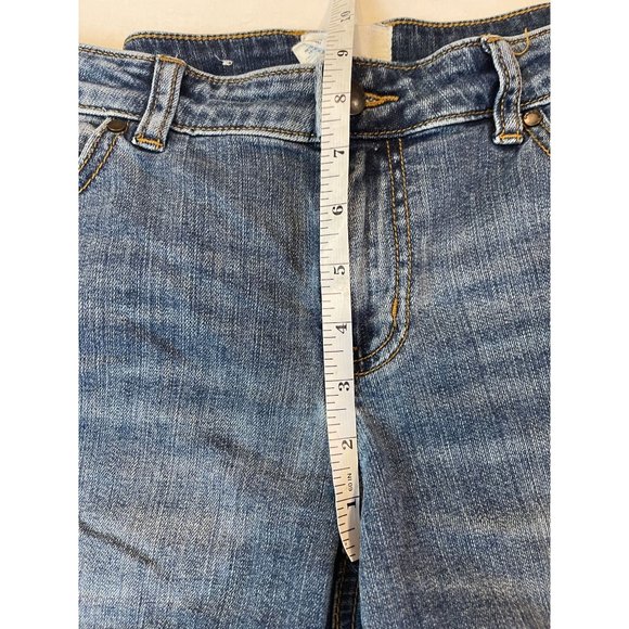 Caslon Womens Rolled Denim Boyfriend Shorts Mid-Rise 99% Cotton Blue Size 4 - Picture 5 of 9